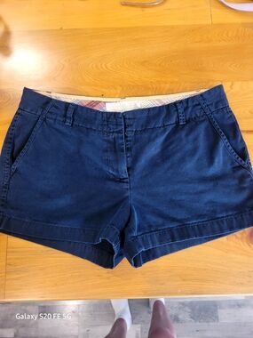 J. Crew Navy Blue Weathered Chinos Shorts